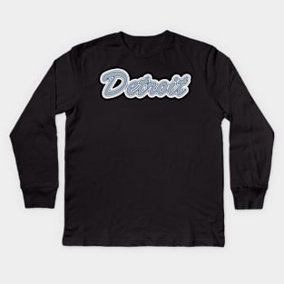 Football Fan of Detroit Kids Long Sleeve T-Shirt